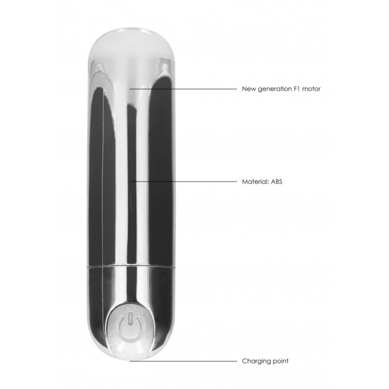 Bullet Δόνησης | Επαναφορτιζόμενο | Ασημί