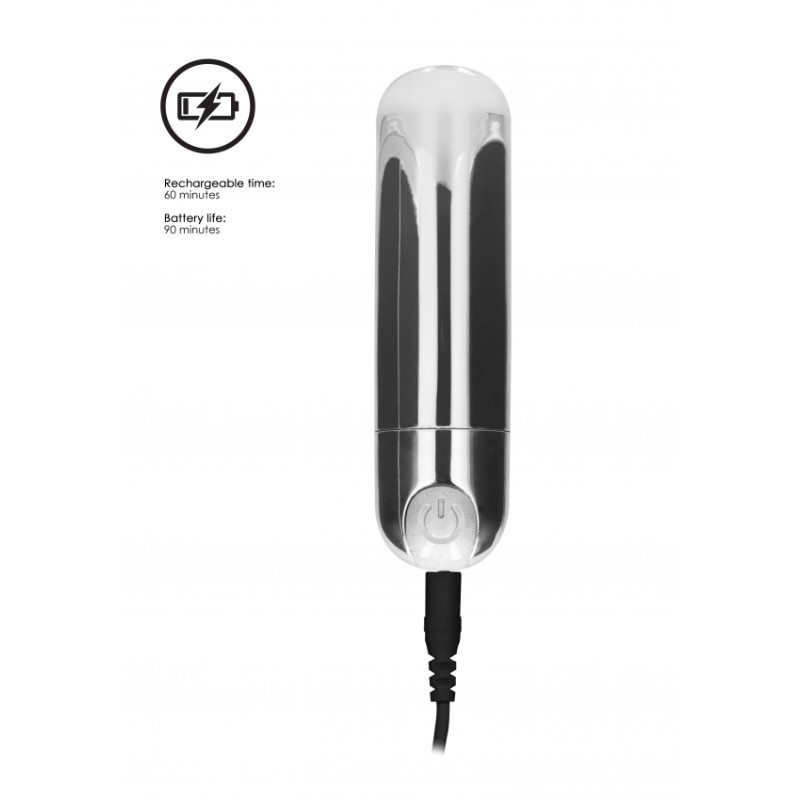 Bullet Δόνησης | Επαναφορτιζόμενο | Ασημί