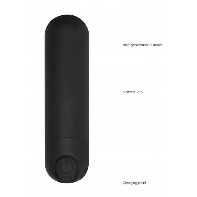 Bullet Δόνησης | Επαναφορτιζόμενο | Μαύρο