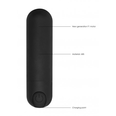 Bullet Δόνησης | Επαναφορτιζόμενο | Μαύρο