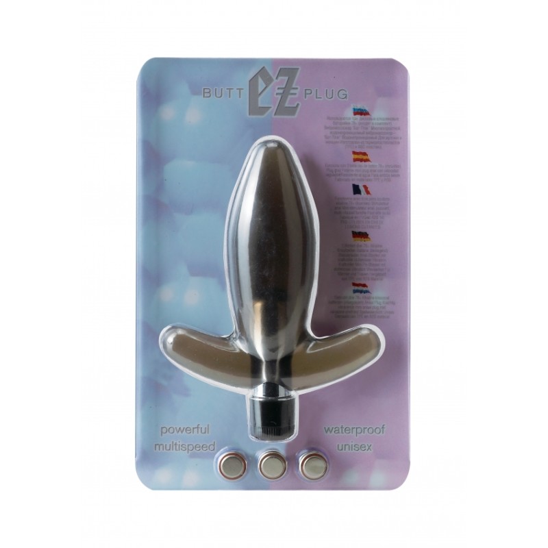 Vibrating EZ Butt Plug - Black