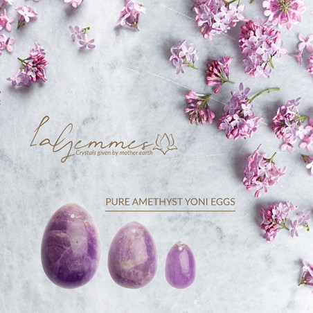 LA GEMMES | YONI EGG | PURE AMETHYST (L)