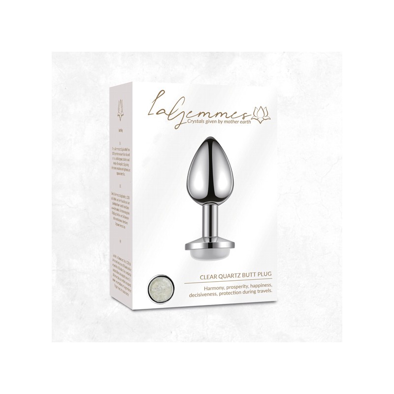 LA GEMMES | BUTT PLUG CLEAR | QUARTZ