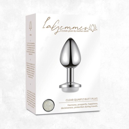 LA GEMMES | BUTT PLUG CLEAR | QUARTZ