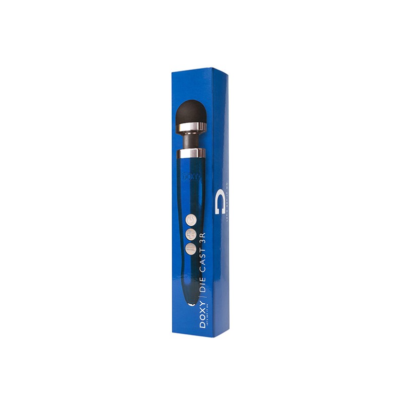 DOXY | DIE CAST 3R | Rechargeable Wand Massager | Blue Flame