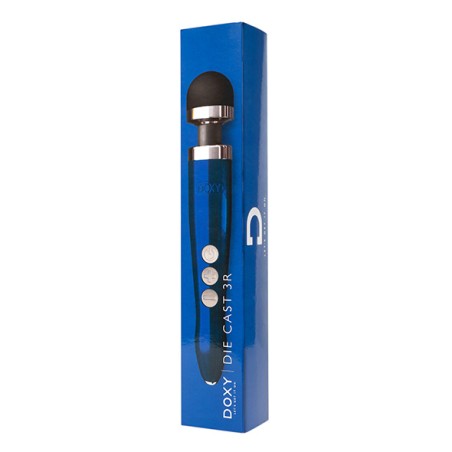 DOXY | DIE CAST 3R | Rechargeable Wand Massager | Blue Flame