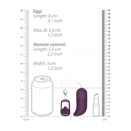 Wireless Vibrating G-Spot Egg - Big - Purple