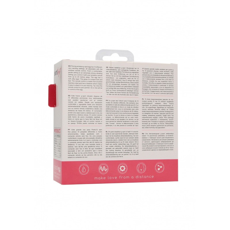 Wireless Vibrating G-Spot Egg - Big - Pink