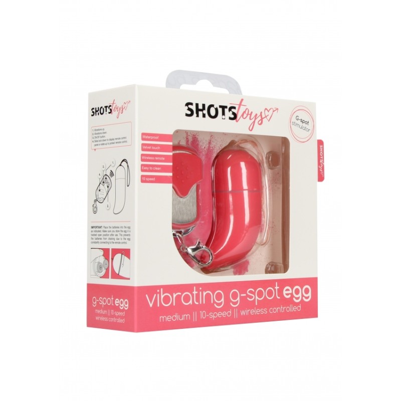 SHOTS | Wireless Vibrating G-Spot Egg - Medium | Pink