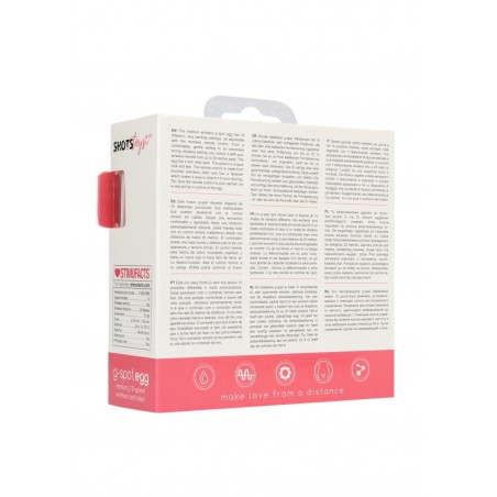 SHOTS | Wireless Vibrating G-Spot Egg - Medium | Pink