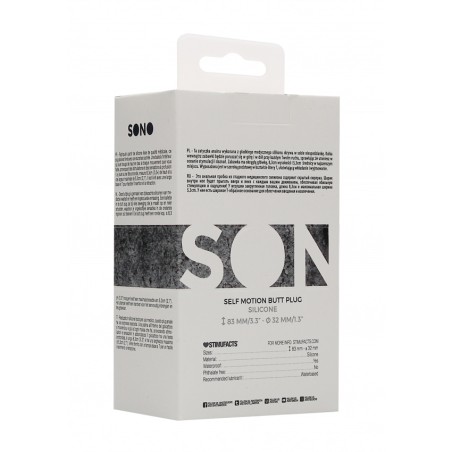 SONO | No. 89 - Self Penetrating Butt Plug | Black