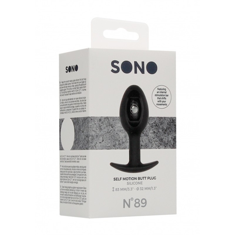 SONO | No. 89 - Self Penetrating Butt Plug | Black