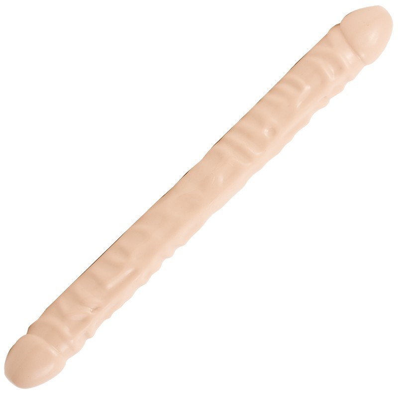 Doc Johnson - Veined Double Header White - 45cm