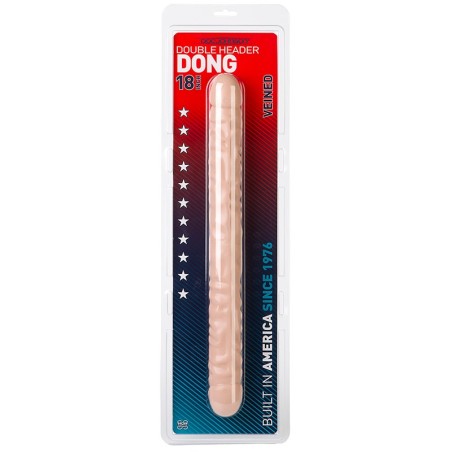 Doc Johnson - Veined Double Header White - 45cm