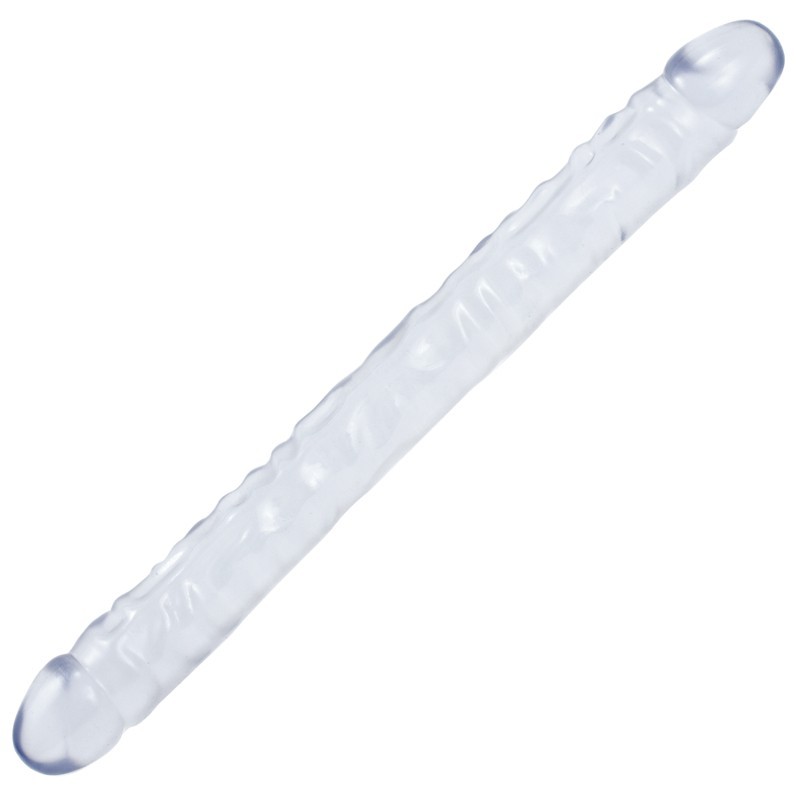 Doc Johnson -  CRYSTAL JELLIES DOUBLE DONG 45cm - Clear