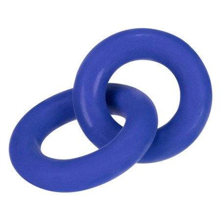 Hünkyjunk | Cock & Ball Rings Duo-Linked | Cobalt