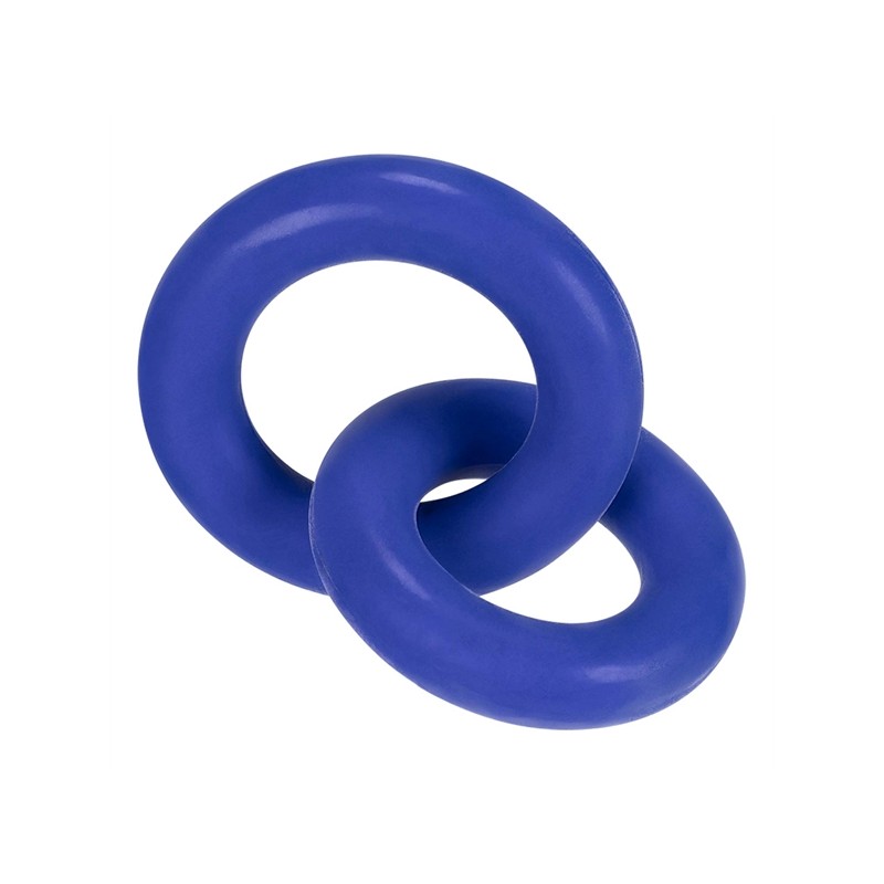 Hünkyjunk | Cock & Ball Rings Duo-Linked | Cobalt