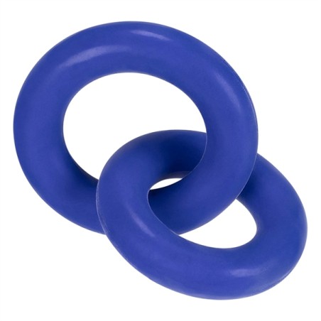 Hünkyjunk | Cock & Ball Rings Duo-Linked | Cobalt