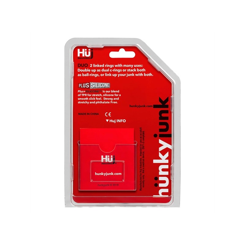 Hünkyjunk | Cock & Ball Rings Duo-Linked | Cobalt