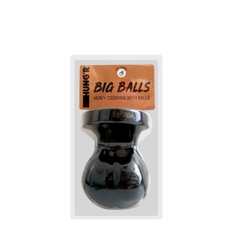 HUNG'R | Big Balls Heavy Cockring | Black