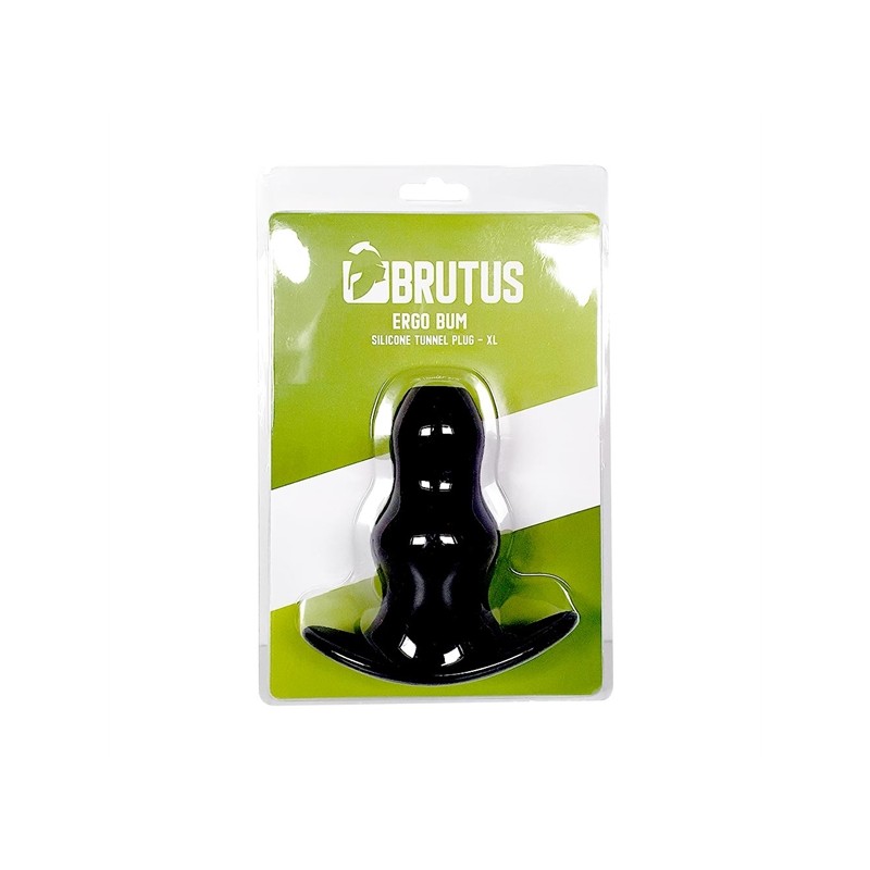 BRUTUS | Ergo Bum | Silicone Tunnel Plug - XL | Black
