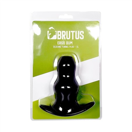 BRUTUS | Ergo Bum | Silicone Tunnel Plug - XL | Black