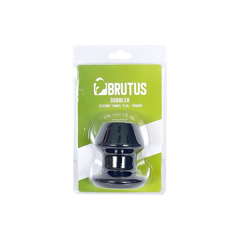 BRUTUS | Gobbler | Silicone Tunnel Plug - Medium | Black