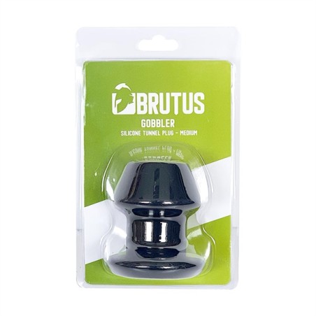 BRUTUS | Gobbler | Silicone Tunnel Plug - Medium | Black