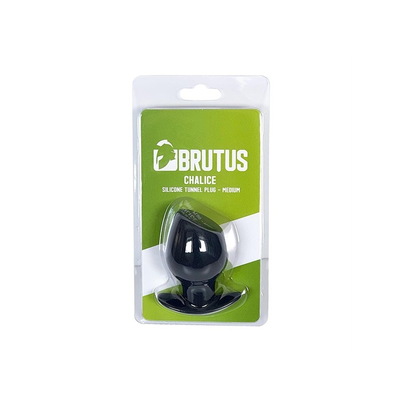BRUTUS | Chalice | Silicone Tunnel Plug - Medium | Black