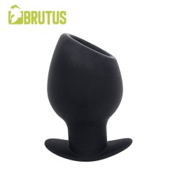 BRUTUS | Chalice | Silicone Tunnel Plug - XL | Black