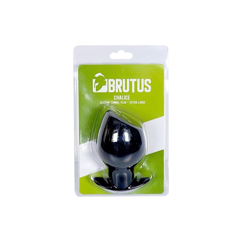 BRUTUS | Chalice | Silicone Tunnel Plug - XL | Black