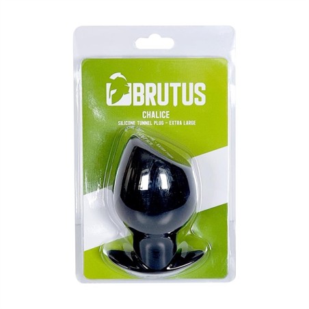 BRUTUS | Chalice | Silicone Tunnel Plug - XL | Black