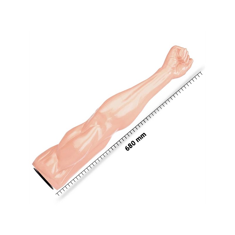 DEEP'R | Mega Power Fist | Flesh | 68 cm - Ø 6.5 cm 