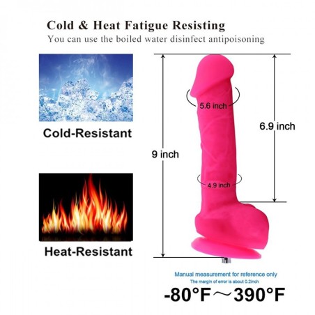 Hismith | 23cm Silicone Dildo for Hismith Kliclok Sex Machine | 