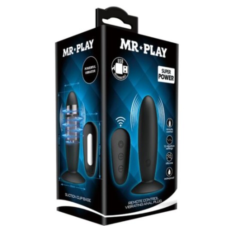 Pretty Love | Mr Play Remote Control Vibrating Anal Plug - 11cm