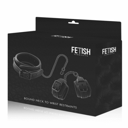 FETISH SUBMISSIVE | Collar & Wrist Cuffs | Vegan Leather