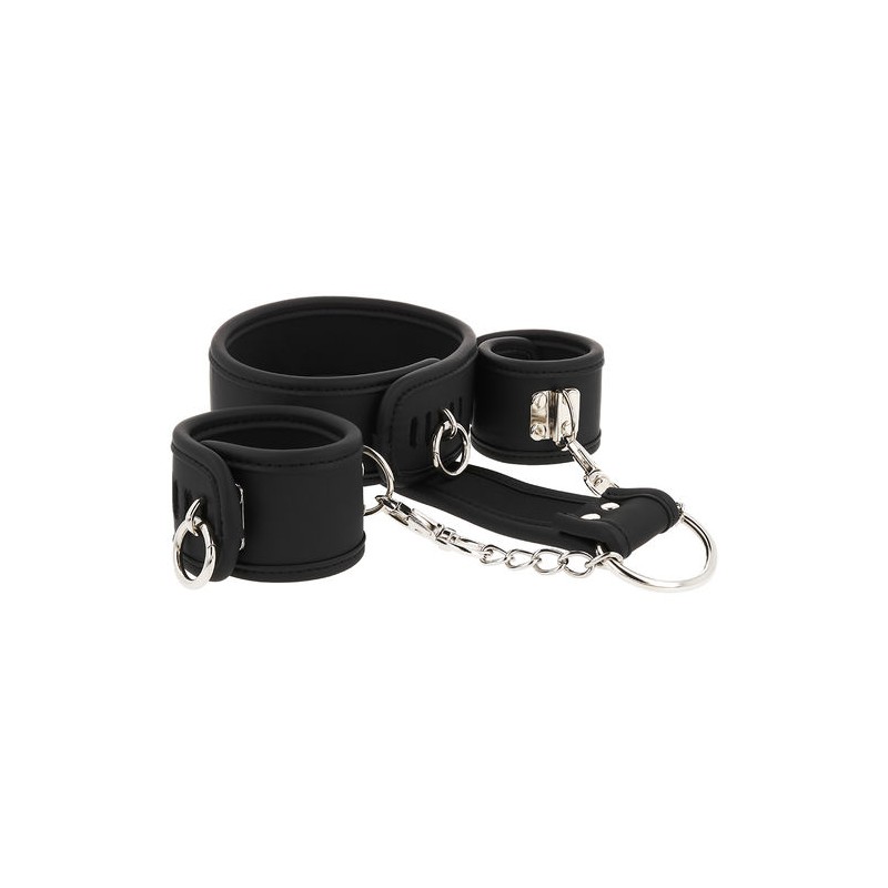 FETISH SUBMISSIVE | Leather & Handcuffs | Vegan Leather