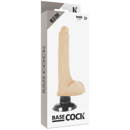 BASECOCK | Realistic Vibrator 2-1 Flesh 18,5cm