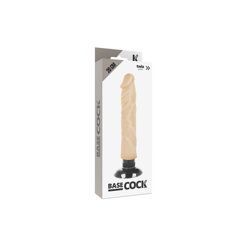 BASECOCK | Realistic Vibrator 2-1 | Flesh | 20cm