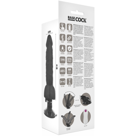 BASECOCK | Realistic Bendable Remote Control Black 20cm