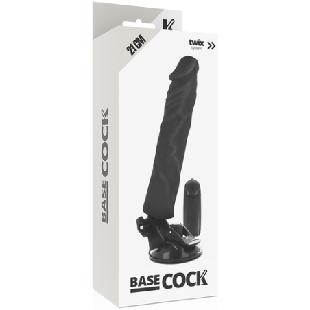 BASECOCK | Realistic Vibrator Remote Control | Black | 21cm
