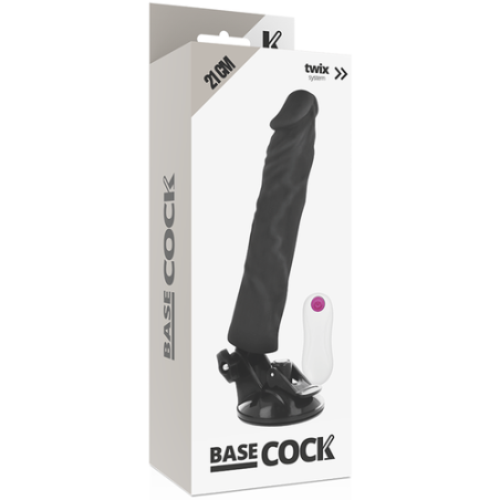 BASECOCK | Realistic Vibrator Remote Control | Black | 21cm