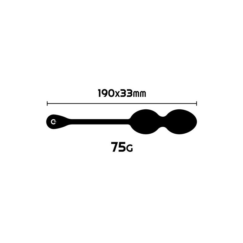 RITHUAL | NISHA | Rechargeable Kegel Balls | Black