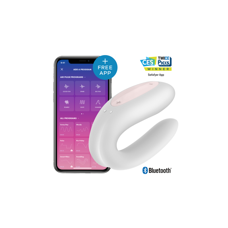 SATISFYER | DOUBLE JOY CON APP | WHITE