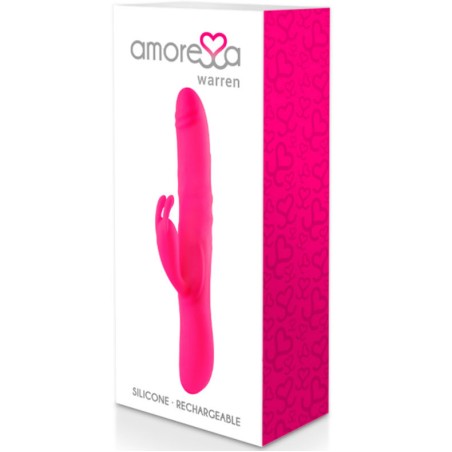 AMORESSA | WARREN | Premium Silicone Rechargeable | Pink