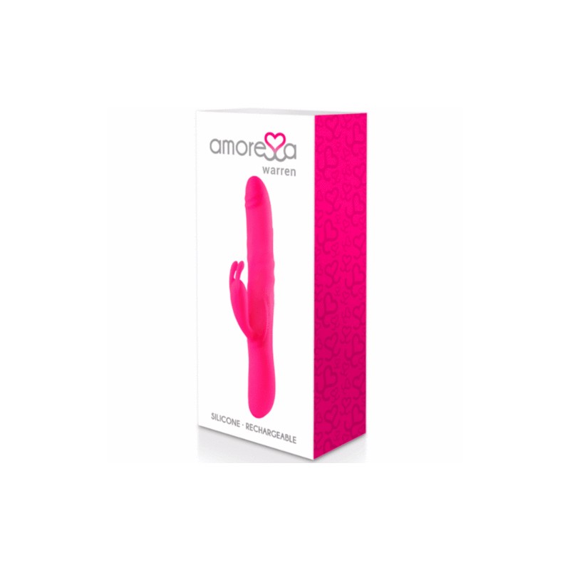 AMORESSA | WARREN | Premium Silicone Rechargeable | Pink
