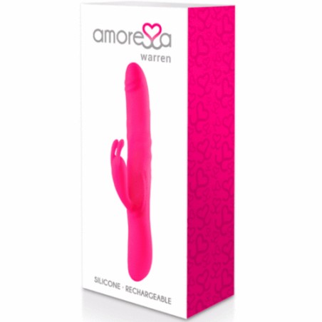 AMORESSA | WARREN | Premium Silicone Rechargeable | Pink