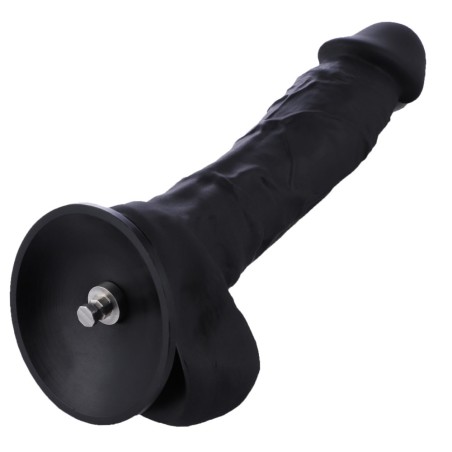 Hismith | 23cm Silicone Dildo Black Hismith Kliclok Sex Machine