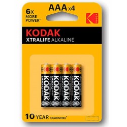 Kodak | Xtra Life | Αλκαλικές Μπαταρίες AAA-LR03 | Blister X 4