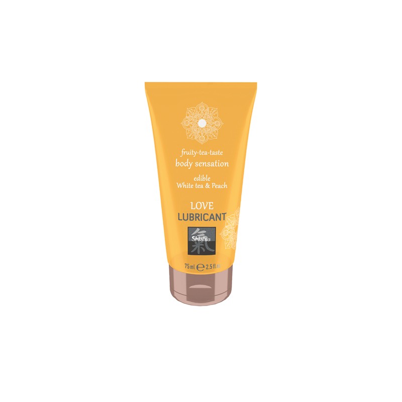 SHIATSU | Love Lubricant Βρώσιμο | White Tea & Peach | 75ml